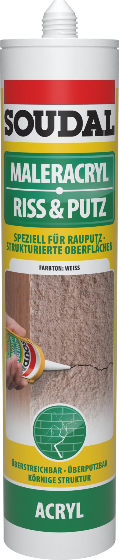 Riss & Putz Acryl, 300ml, weiß 1 Riss & Putz Acryl, 300ml, weiß