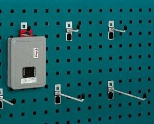 5 Haken 6mm Länge 50mm schmale Grundplatte