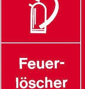 Warnschilder Feuerlöscher