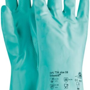 Handschuh Tricotril 736, L 300mm,Gr.8,grün