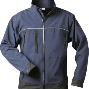 Jacke Gamma Softshell marine-schwarz