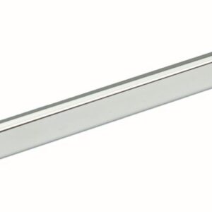 Schrankrohr für schwere Belastung, oval, Ø 15 / 30 x 1200 mm, Stahl verchromt