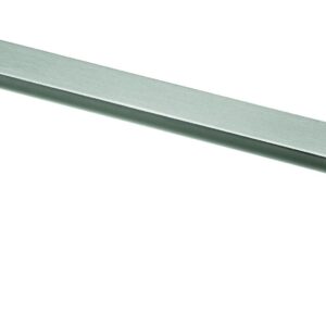 Möbelgriff,  128 mm, 137,5 x 12 x 26,5 mm, Zinkdruckguss, Edelstahl Optik
