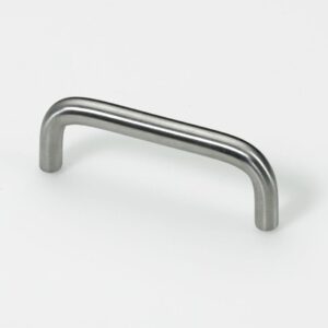 Möbelgriff,  96 mm, Ø 10 x 106 x 30 mm, Stahl, Edelstahl Optik