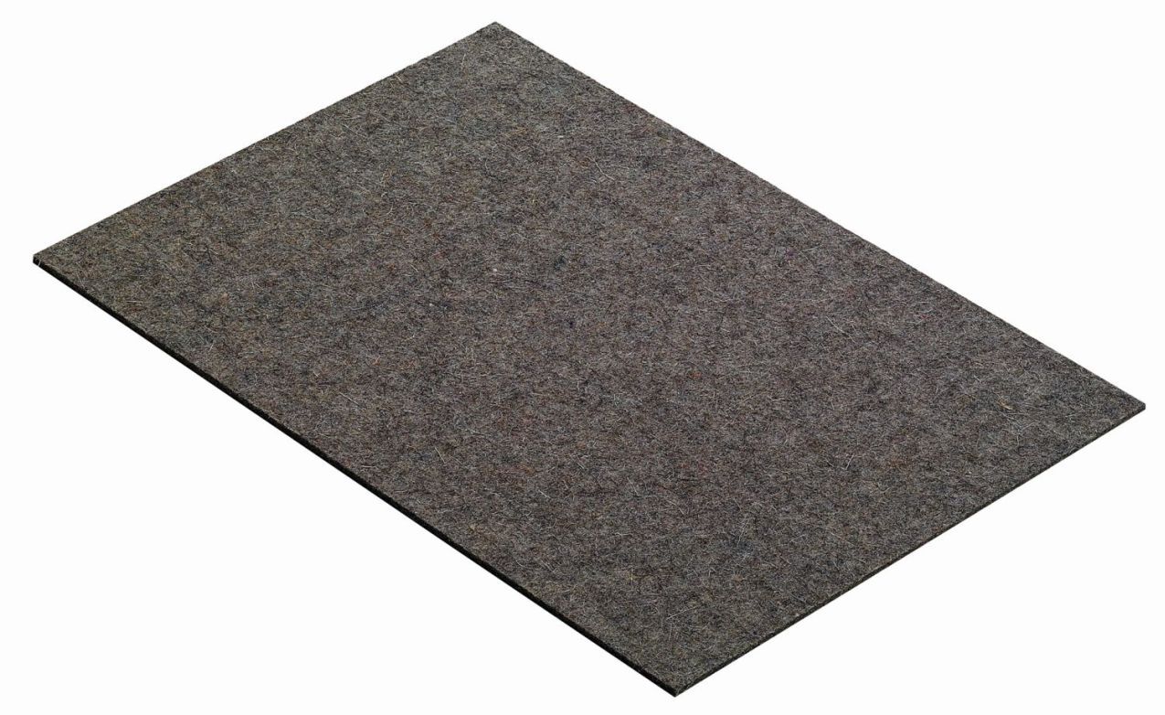 Wollfilz, DIN A4, selbstklebend, eckig, 297 x 210 x 3 mm,  grau