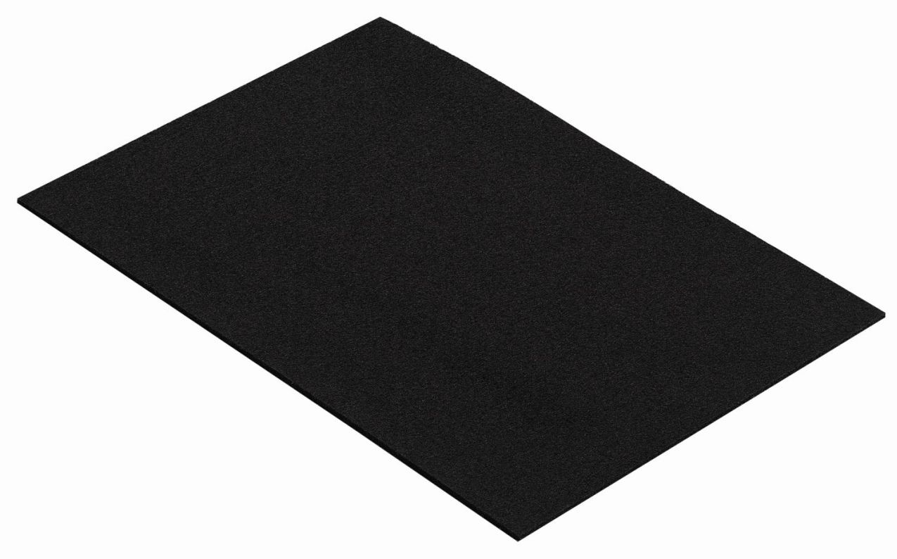 Filzzuschnitt DIN A4, selbstklebend, eckig, 297 x 210 x 3,5 mm,  braun