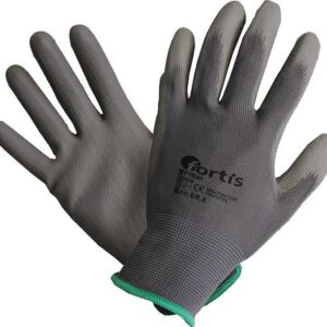 Handschuh Fitter, PU/Nylon, Gr. 10, grau, FORTIS