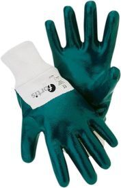 Nitrilhandschuh Mechanic blue mit Strickbund