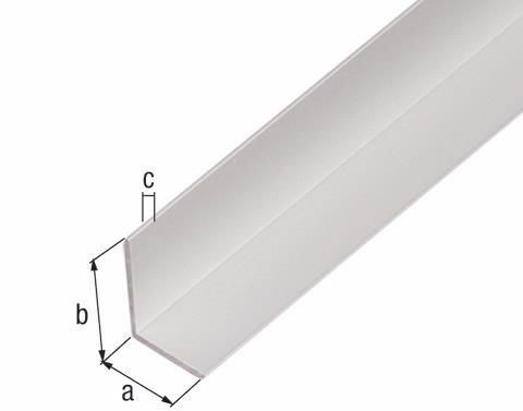 Winkelprofil Aluminium silberfarbig 1 Winkelprofil Aluminium silberfarbig
