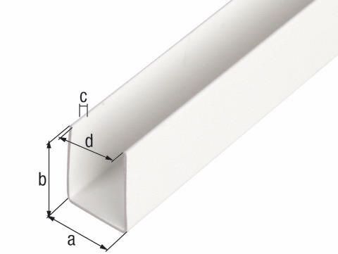 U-Profil Kunststoff weiß 1 U-Profil Kunststoff weiß