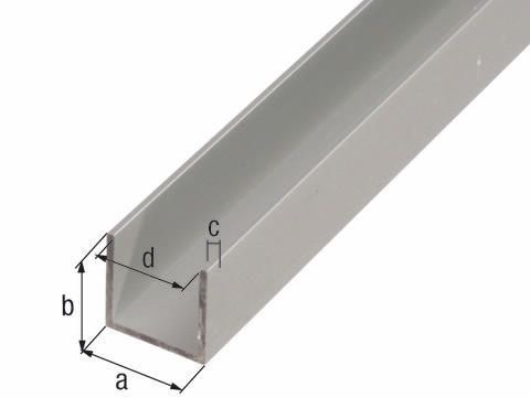 BA-Profil U-Form Aluminium 1 BA-Profil U-Form Aluminium