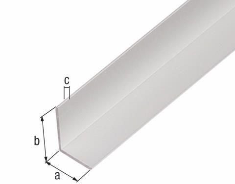 Winkelprofil Aluminium silberfarbig 1 Winkelprofil Aluminium silberfarbig