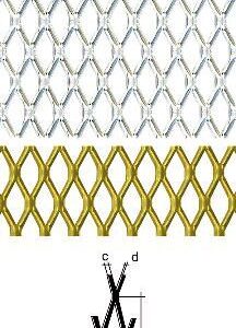 Streckmetallblech Aluminium silberfarbig