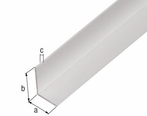 Winkelprofil Aluminium silberfarbig 1 Winkelprofil Aluminium silberfarbig