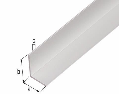 Winkelprofil Aluminium silberfarbig 1 Winkelprofil Aluminium silberfarbig