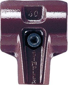 Schonhammergehäuse SIMPLEX Temperguss 40mm HALDER 1 Schonhammergehäuse SIMPLEX Temperguss 40mm HALDER