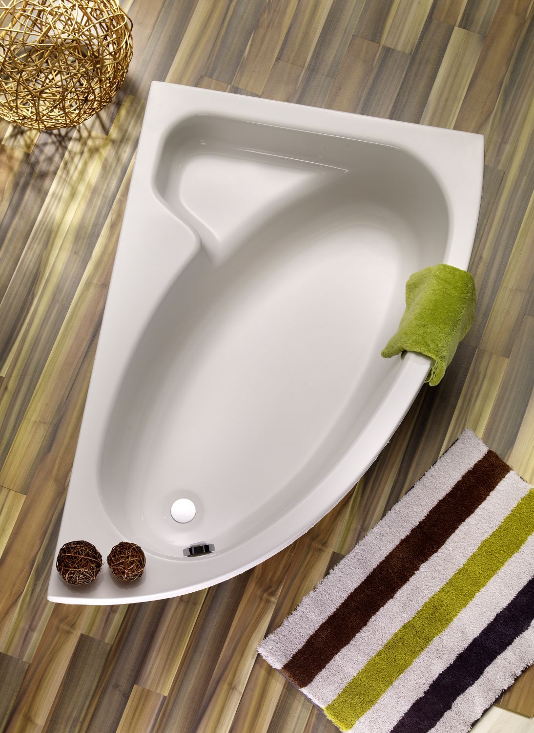 Badewanne Salinas, Modell A, 1500x970/395mm, weiß 1 Badewanne Salinas, Modell A, 1500x970/395mm, weiß