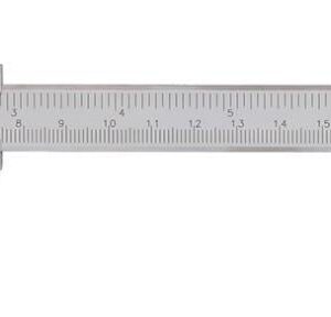Taschenmesssch. Festst. 150mm rostfrei