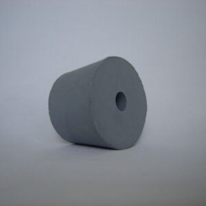 Gummistopfen mit 10 mm Loch grau