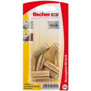 Messingdübel MS für Küchenbauer 10 Stück