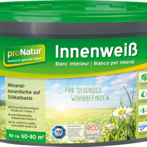 pronatur Innenweiß Silikat-Mineralfarbe