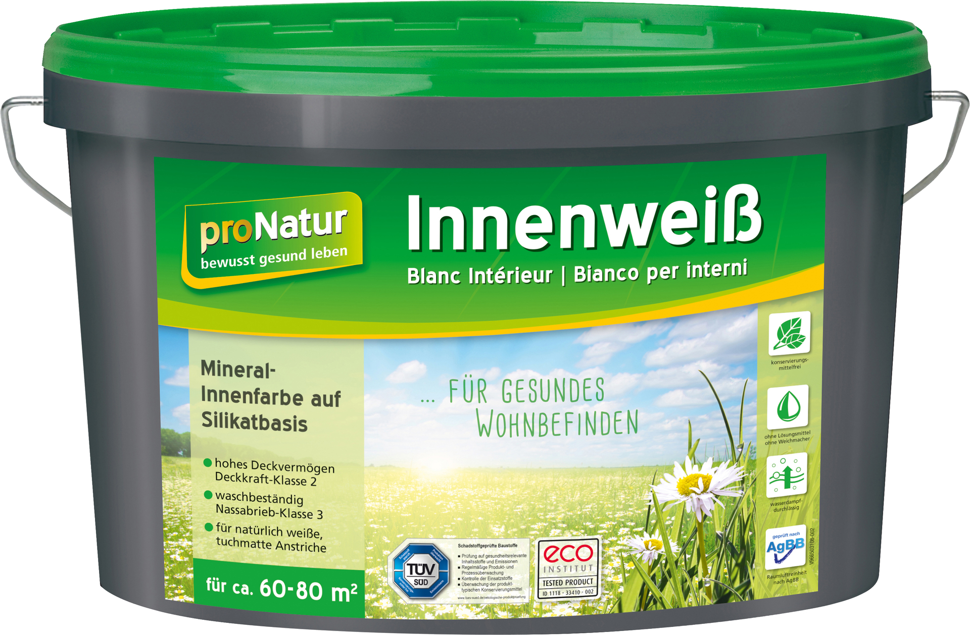 pronatur Innenweiß Silikat-Mineralfarbe 1 pronatur Innenweiß Silikat-Mineralfarbe
