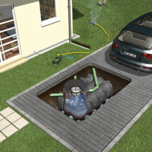 PLATIN Flachtank - Paket, 1500L