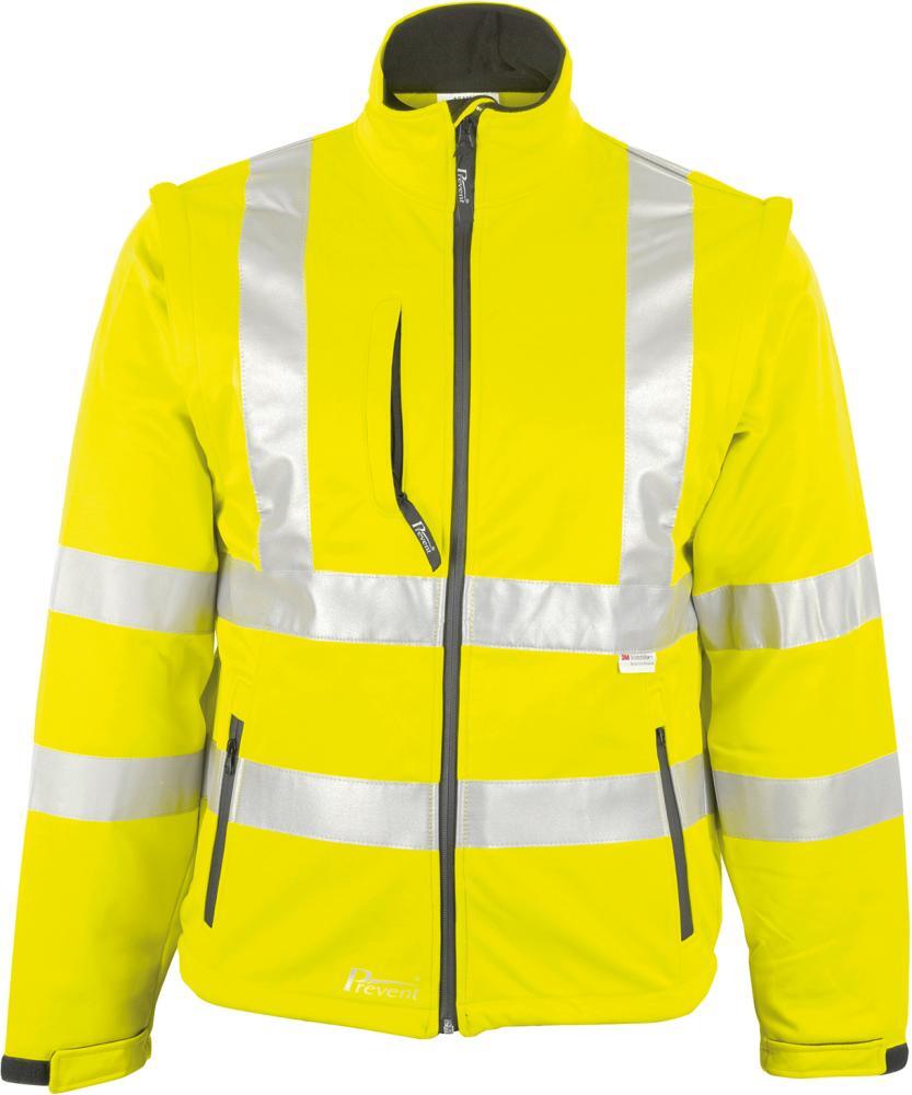 Warnjacke,Softshell, Gr. M, neongelb 1 Warnjacke,Softshell, Gr. M, neongelb