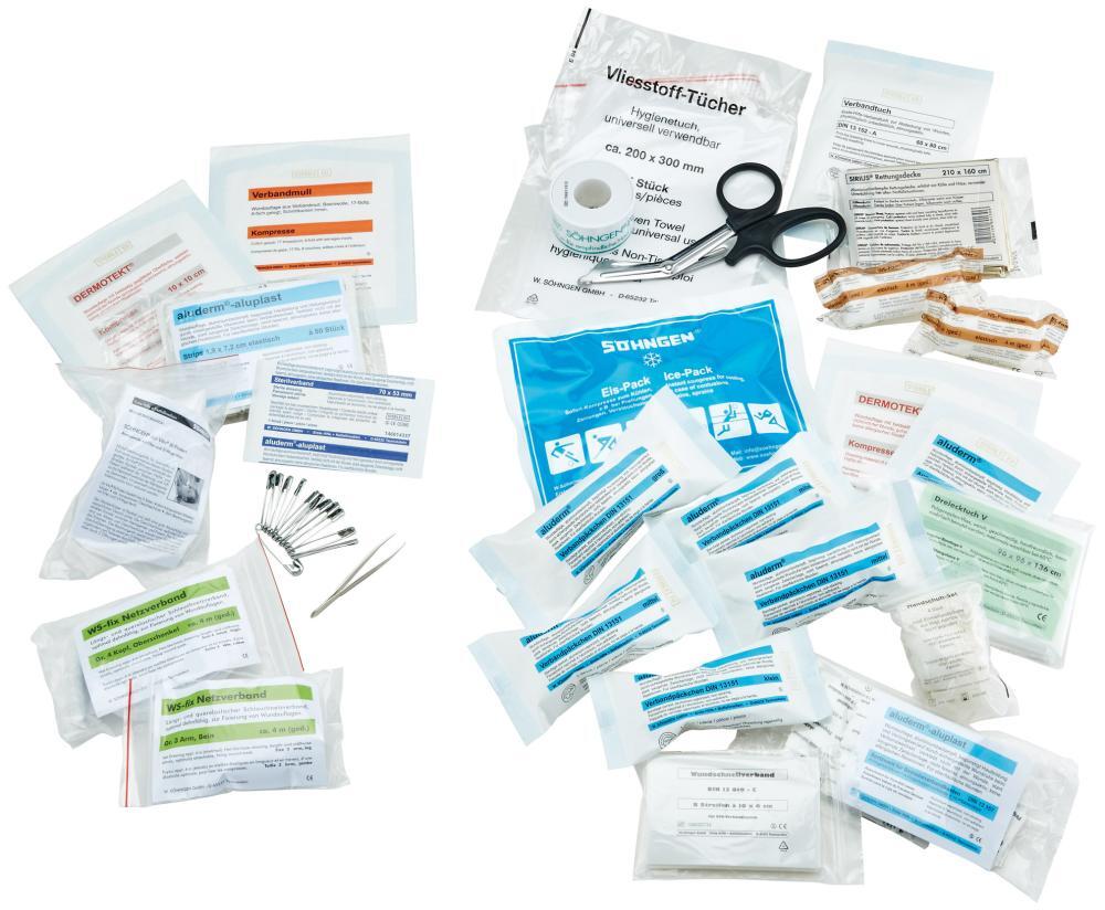 Original Füllung mit Erweiterungs-Set für Erste-Hilfe-Koffer San 1 Original Füllung mit Erweiterungs-Set für Erste-Hilfe-Koffer San