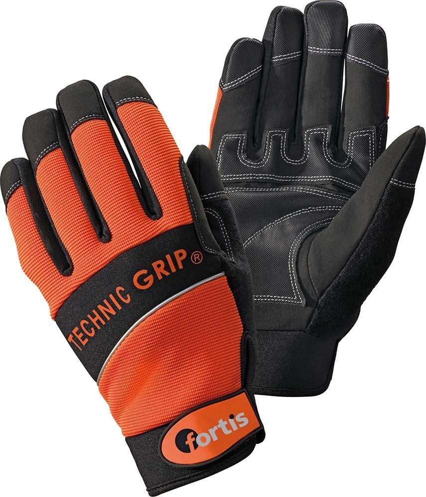 Handschuh TechnicGrip orange-schwarz FORTIS 1 Handschuh TechnicGrip orange-schwarz FORTIS