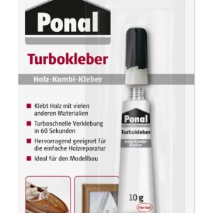 Holzkleber Turbokleber, klar & farblos, 10g