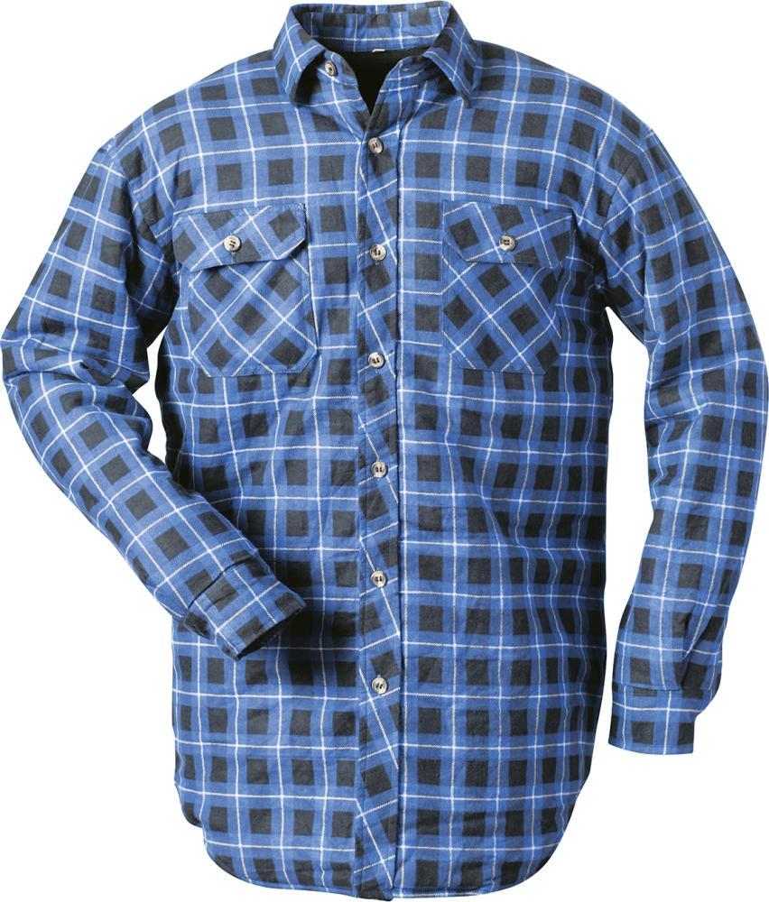 Thermohemd gefüttert blau-kariert 1 Thermohemd gefüttert blau-kariert