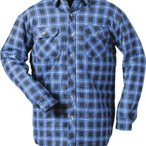 Thermohemd gefüttert blau-kariert