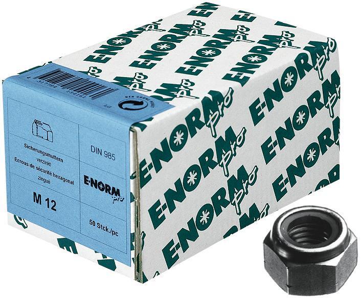 Sicherungsmutter DIN 985 M 3 zn KP E-NORMpro 200 Stück 1 Sicherungsmutter DIN 985 M 3 zn KP E-NORMpro 200 Stück