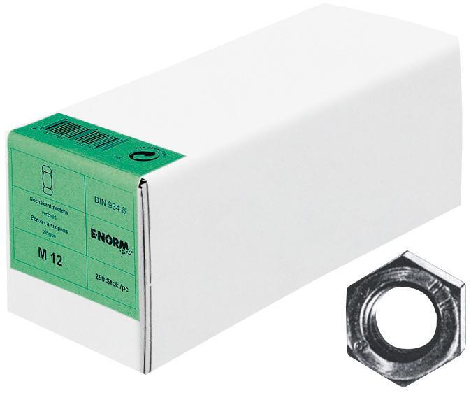 Sechskantmutter DIN 934 M 3 A2 E-NORMpro 200 Stück 1 Sechskantmutter DIN 934 M 3 A2 E-NORMpro 200 Stück