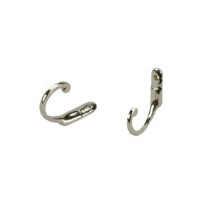 Raffhaken Schlicht für Gardinen, 33mm, 2 Stück