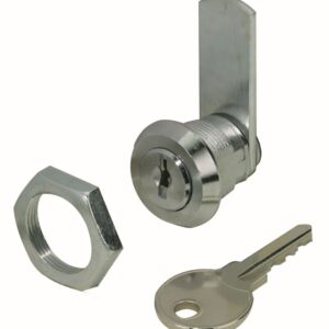 Zylinderhebelschloss mit geradem Riegel, unterschiedlich schließend, Zylinder Ø 19 mm, Türstärke max. 8 mm