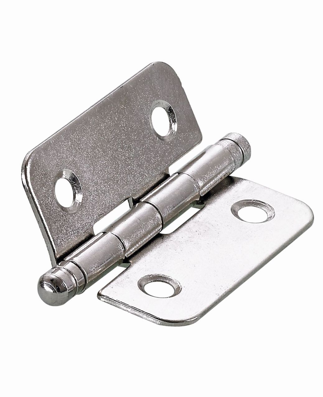 Zierscharnier, 40 x 35 x 1,2 mm, Stahl, vernickelt 1 Zierscharnier, 40 x 35 x 1,2 mm, Stahl, vernickelt