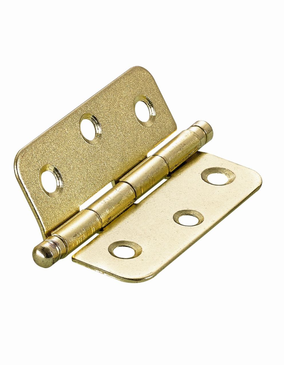 Zierscharnier, 50 x 40 x 1,2 mm, Stahl, vermessingt 1 Zierscharnier, 50 x 40 x 1,2 mm, Stahl, vermessingt