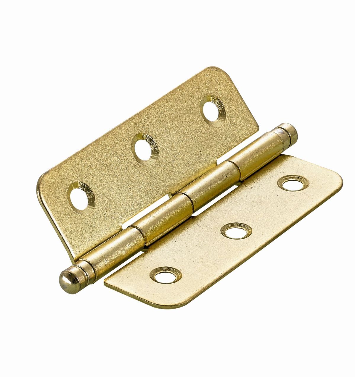 Zierscharnier, 60 x 40 x 1,2 mm, Stahl, vermessingt 1 Zierscharnier, 60 x 40 x 1,2 mm, Stahl, vermessingt