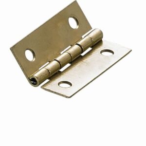 Schmales Scharnier, 30 x 20 x 0,8 mm, Stahl, vermessingt