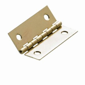 Schmales Scharnier, 40 x 25 x 0,8 mm, Stahl, vermessingt