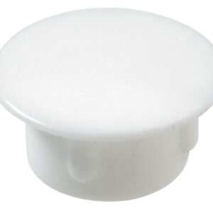 Abdeckkappen zum Eindrücken, Ø 10 / 13 mm, Kunststoff, weiß