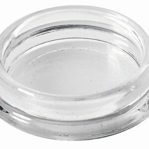Möbeluntersetzer, rund,, Ø 30 / 42 mm, Kunststoff, glasklar