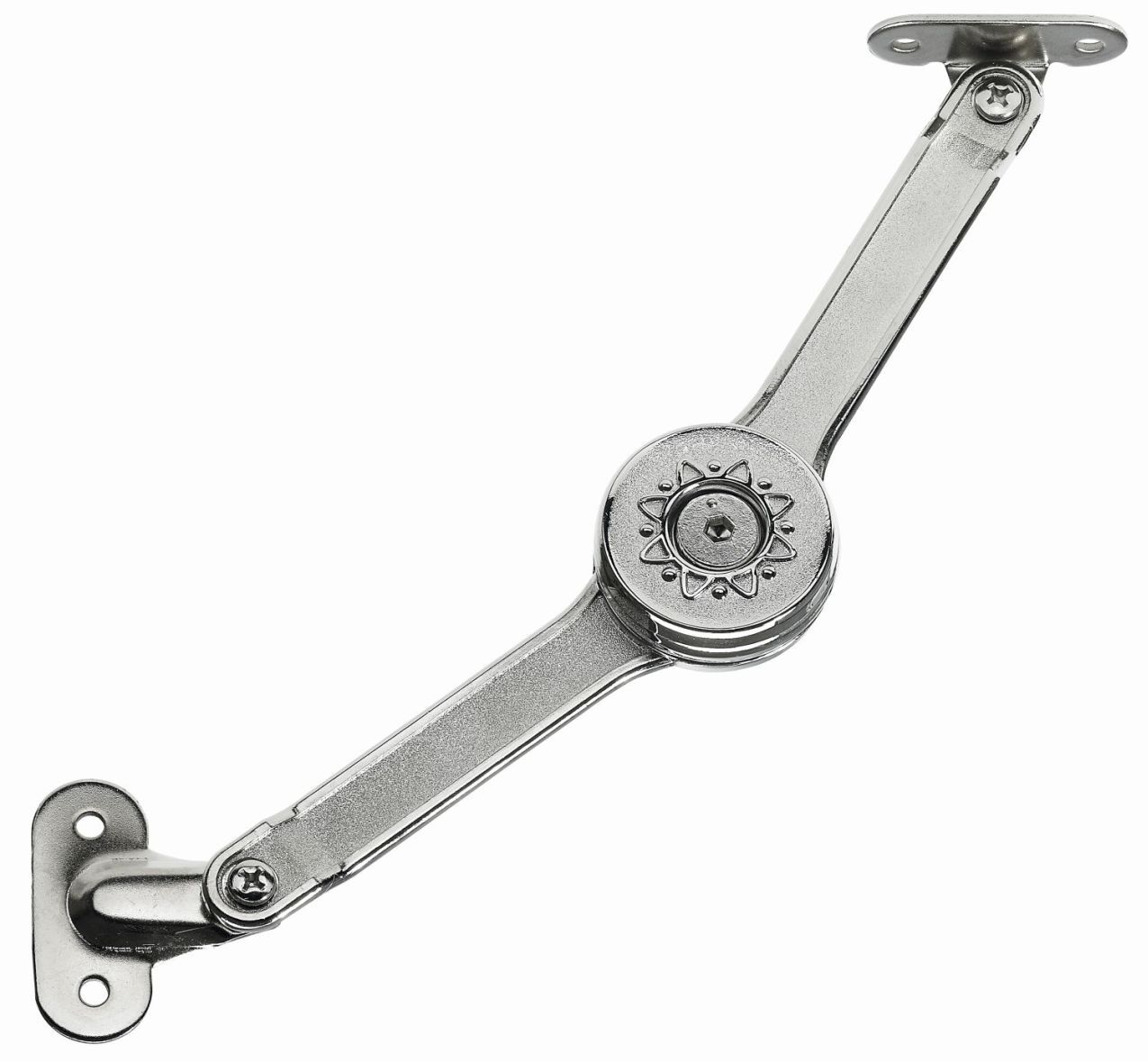 Klappenstütze "Flexi"  mit stufenloser Anpassung der Einrastposition, Öffnungswinkel 80-100 Grad