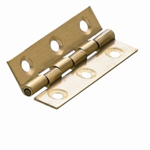 Schmales Scharnier, 51 x 25 x 1,6 mm, Messing, matt