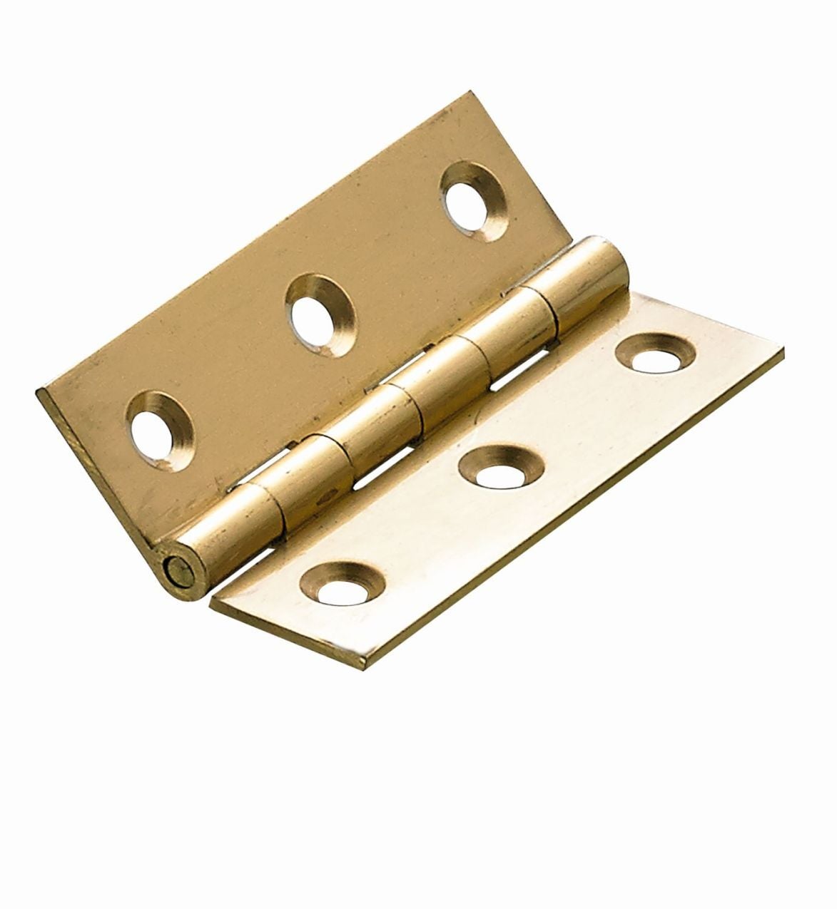 Schmales Scharnier, 64 x 40 x 1,6 mm, Messing, matt