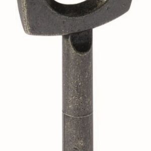 Buntbart-Schlüssel, 65 x 4 mm, Stahl, brüniert