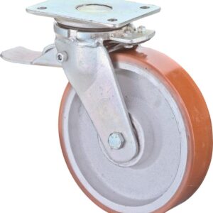 Lenkrolle 125mm RR120.B15Platte,Polyure Guss,KL RR120.C10.125