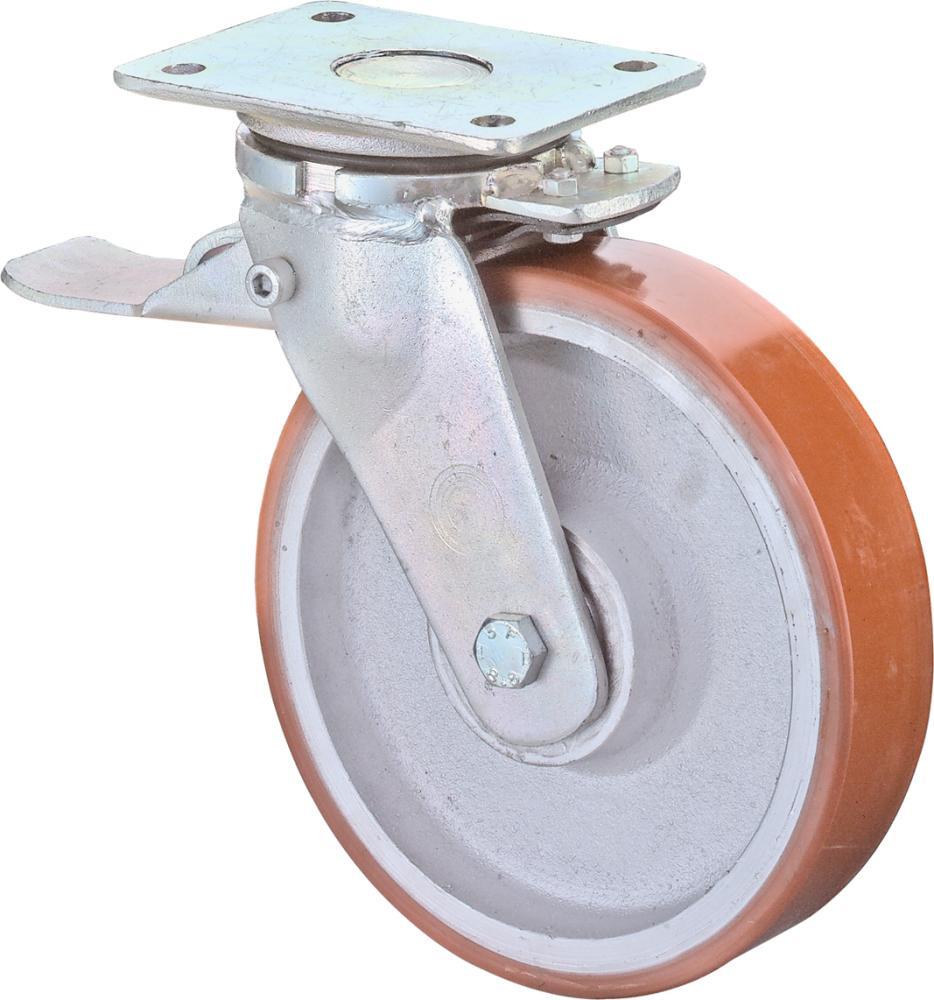 Lenkrolle 125mm RR120.B15Platte,Polyure Guss,KL RR120.C10.125 1 Lenkrolle 125mm RR120.B15Platte,Polyure Guss,KL RR120.C10.125